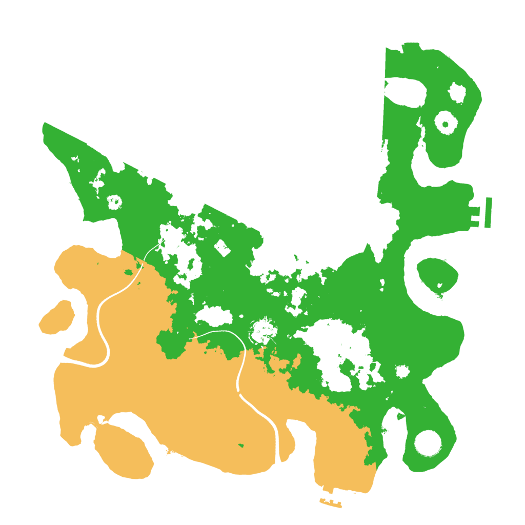Biome Rust Map: Procedural Map, Size: 3500, Seed: 262455252