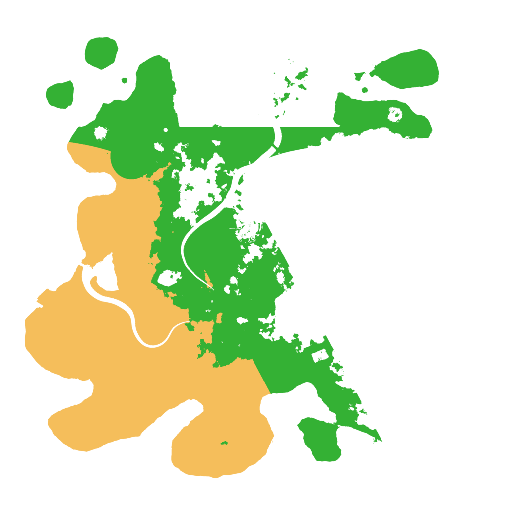 Biome Rust Map: Procedural Map, Size: 3500, Seed: 9101342