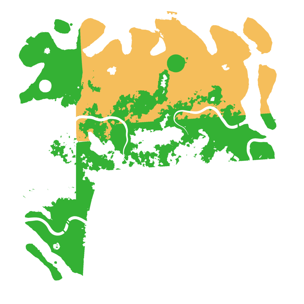 Biome Rust Map: Procedural Map, Size: 4500, Seed: 596372