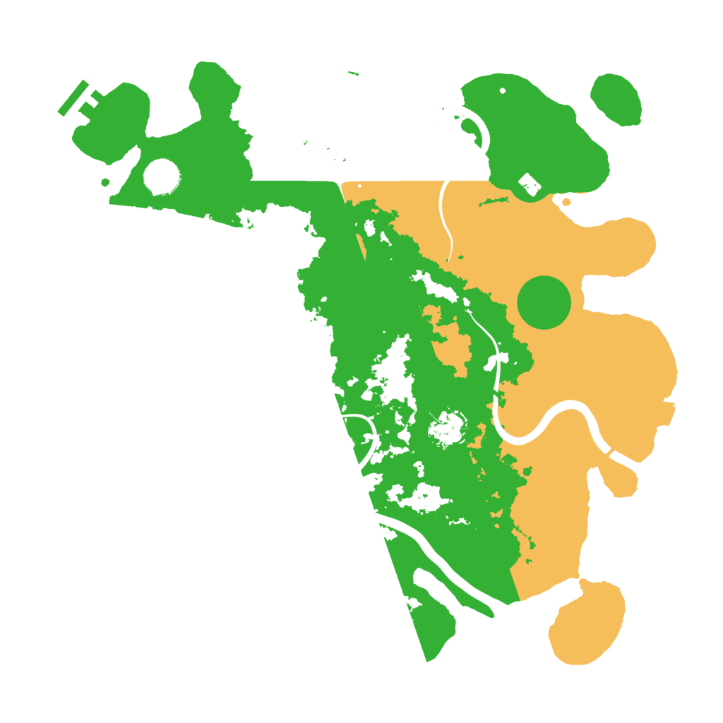 Biome Rust Map: Procedural Map, Size: 3550, Seed: 308608