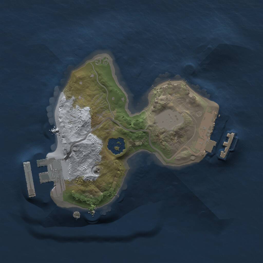 Rust Map: Procedural Map, Size: 1500, Seed: 504350603, 3 Monuments