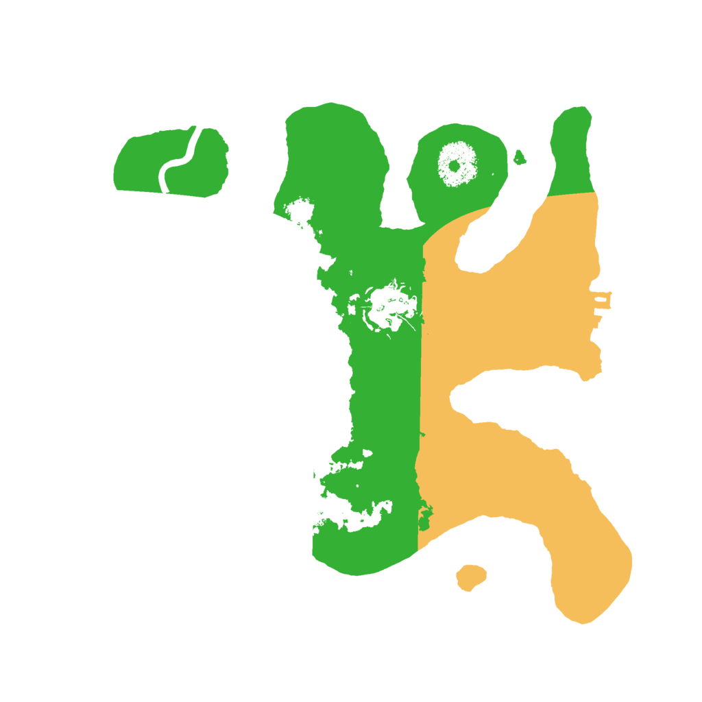 Biome Rust Map: Procedural Map, Size: 2500, Seed: 386484968