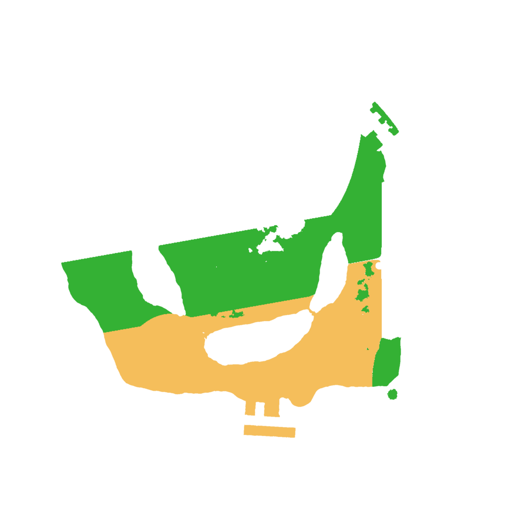 Biome Rust Map: Procedural Map, Size: 2000, Seed: 45