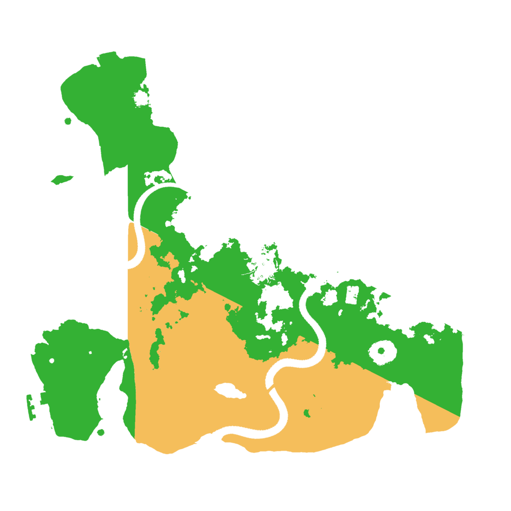 Biome Rust Map: Procedural Map, Size: 3000, Seed: 1564