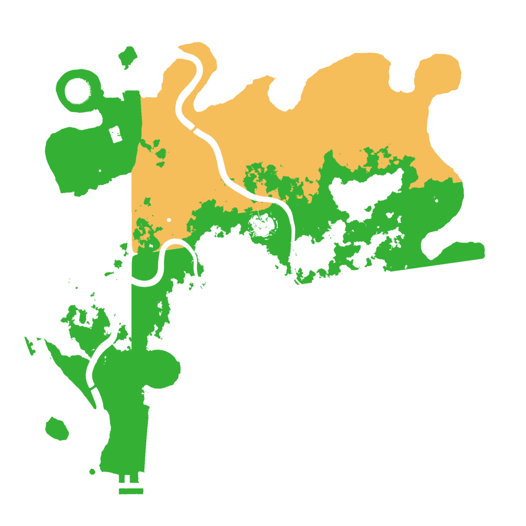 Biome Rust Map: Procedural Map, Size: 3600, Seed: 50000