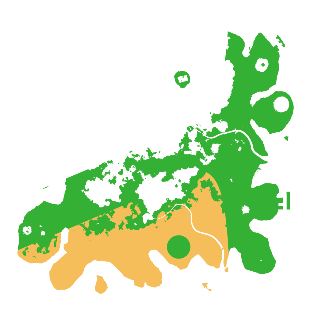 Biome Rust Map: Procedural Map, Size: 3550, Seed: 701574