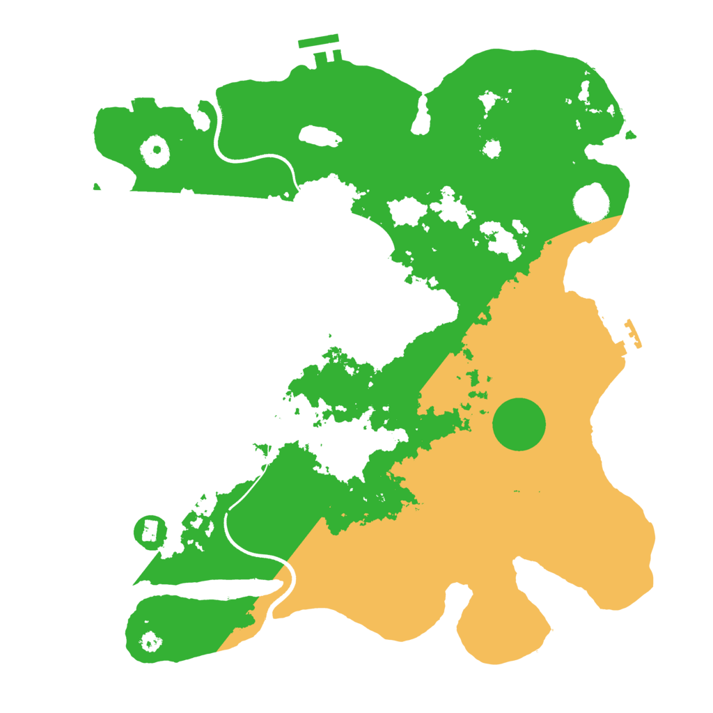 Biome Rust Map: Procedural Map, Size: 3550, Seed: 629279