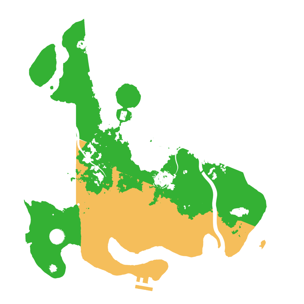 Biome Rust Map: Procedural Map, Size: 3500, Seed: 69