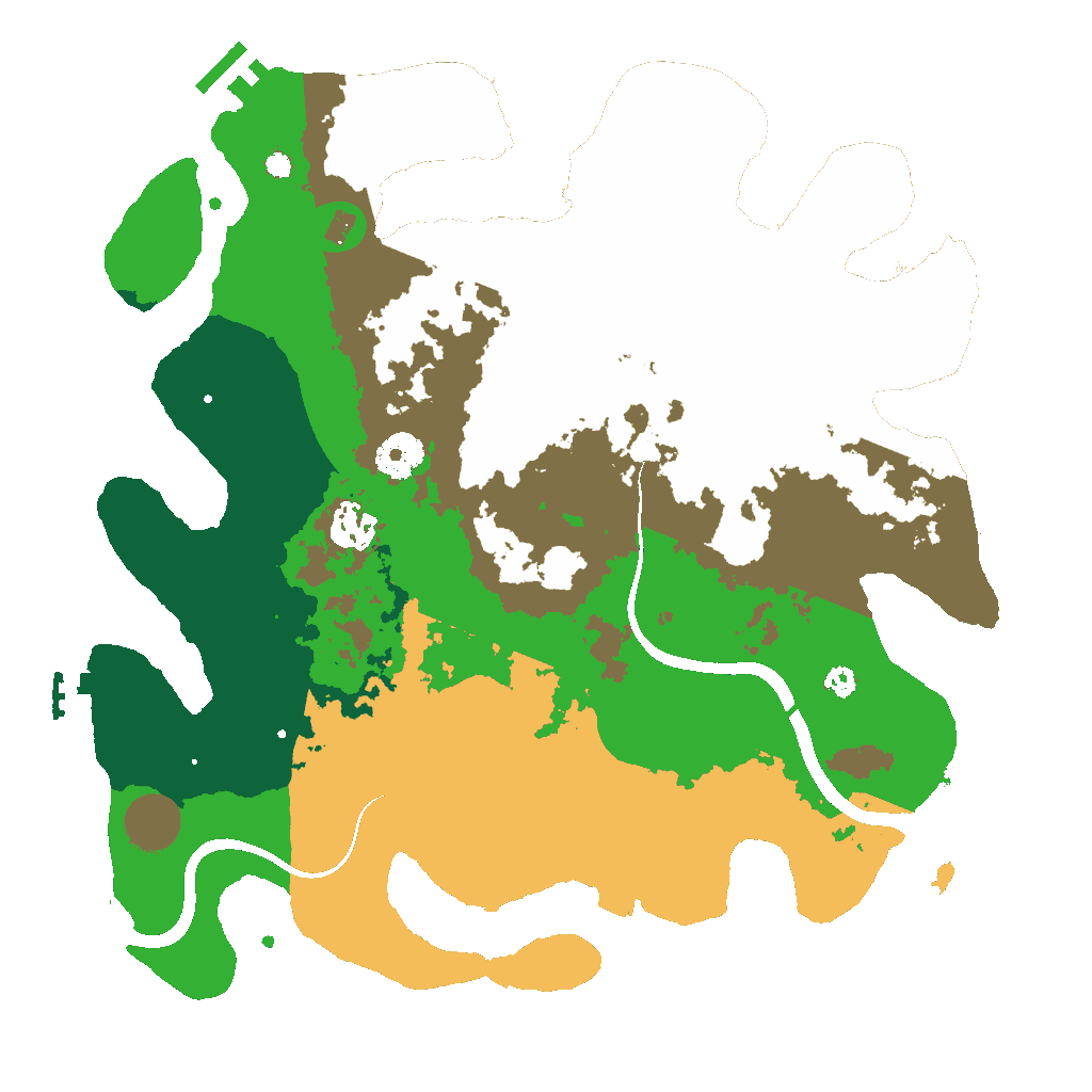 Biome Rust Map: Procedural Map, Size: 3500, Seed: 69