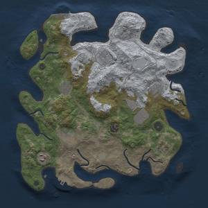 Thumbnail Rust Map: Procedural Map, Size: 3500, Seed: 69, 15 Monuments
