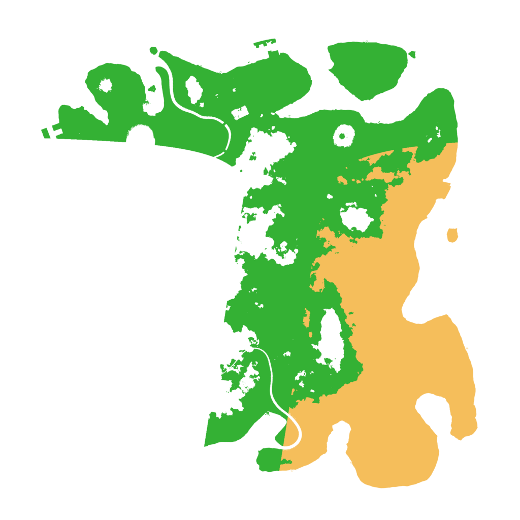Biome Rust Map: Procedural Map, Size: 3550, Seed: 208399
