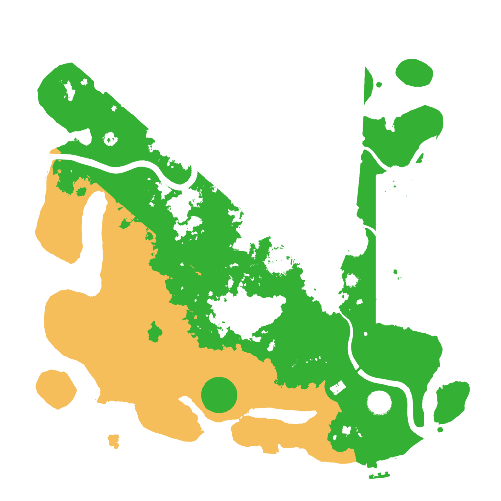 Biome Rust Map: Procedural Map, Size: 3650, Seed: 164383301