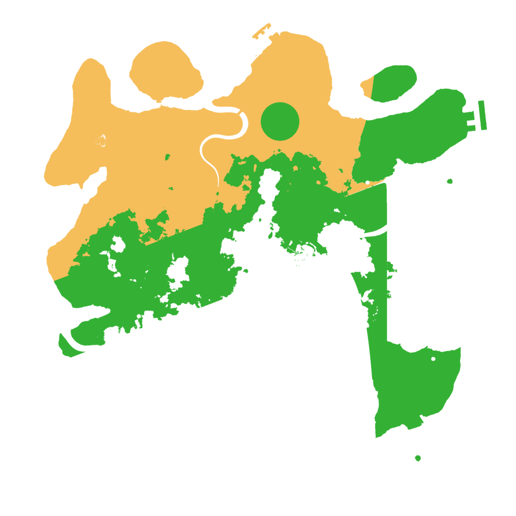 Biome Rust Map: Procedural Map, Size: 3550, Seed: 971379