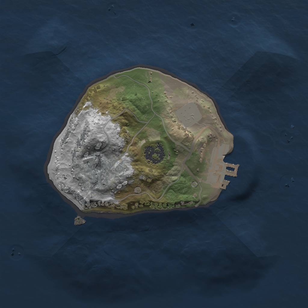 Rust Map: Procedural Map, Size: 1500, Seed: 1234512, 5 Monuments