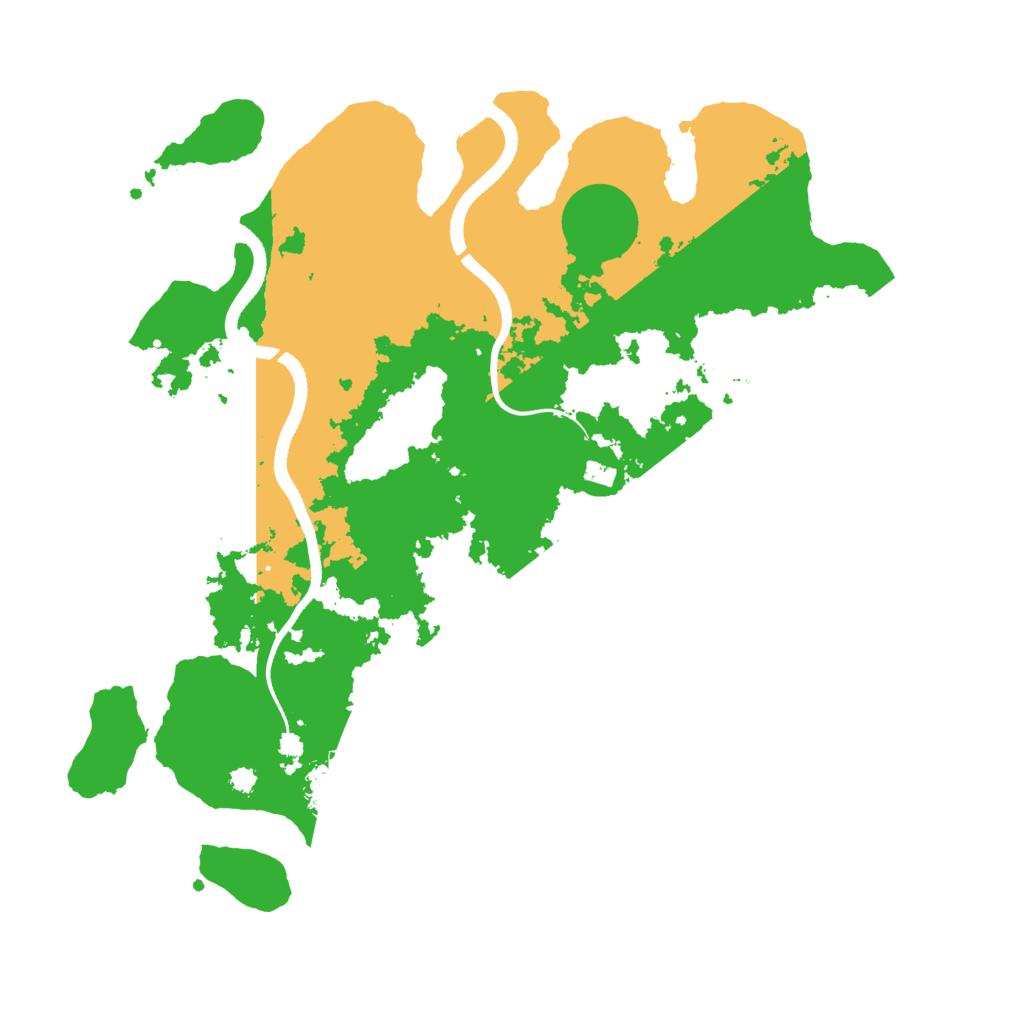Biome Rust Map: Procedural Map, Size: 3550, Seed: 223039