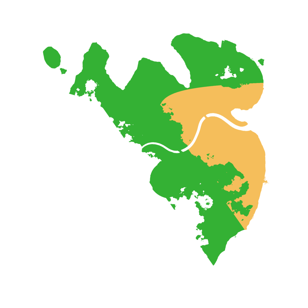 Biome Rust Map: Procedural Map, Size: 2400, Seed: 1142991519