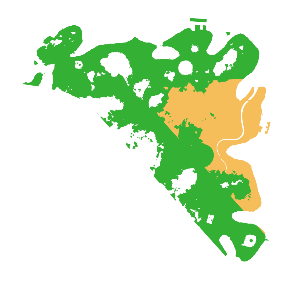 Biome Rust Map: Procedural Map, Size: 3550, Seed: 882922