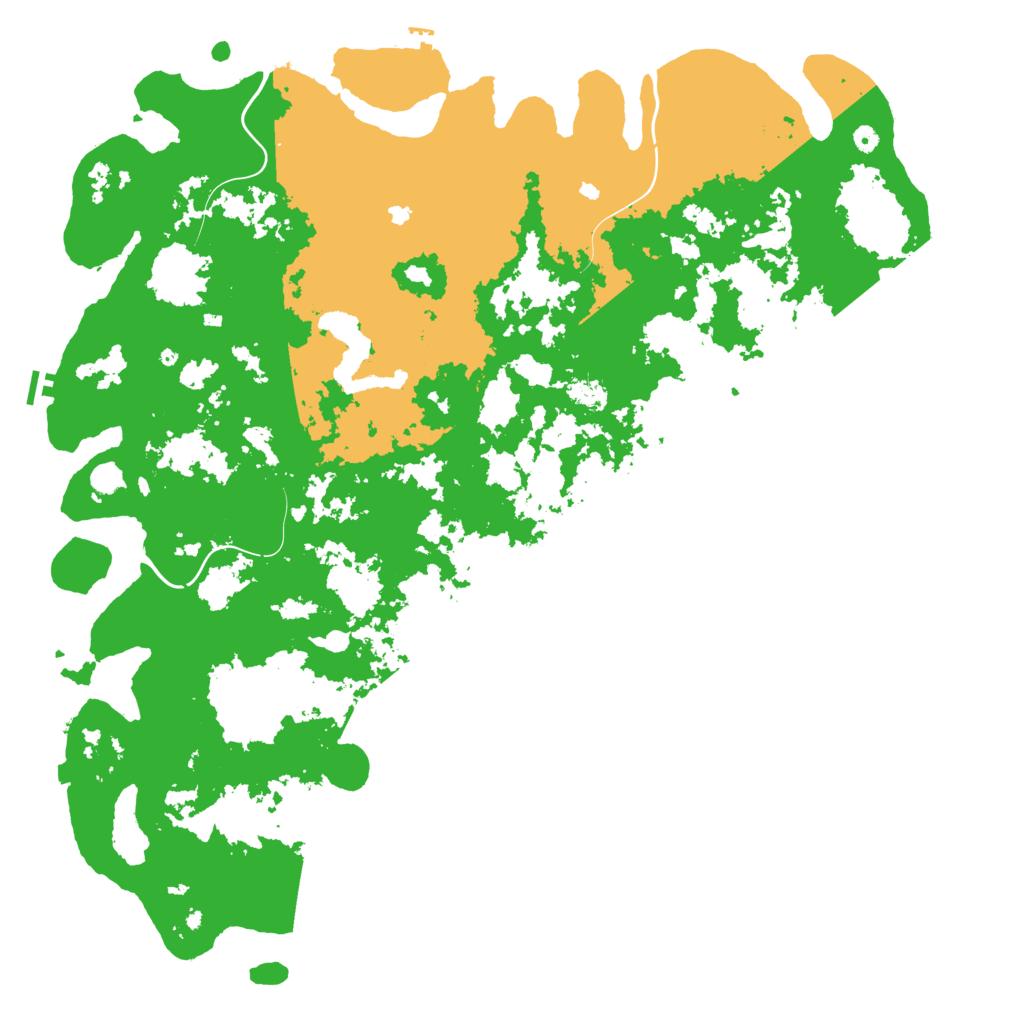 Biome Rust Map: Procedural Map, Size: 6000, Seed: 628720141