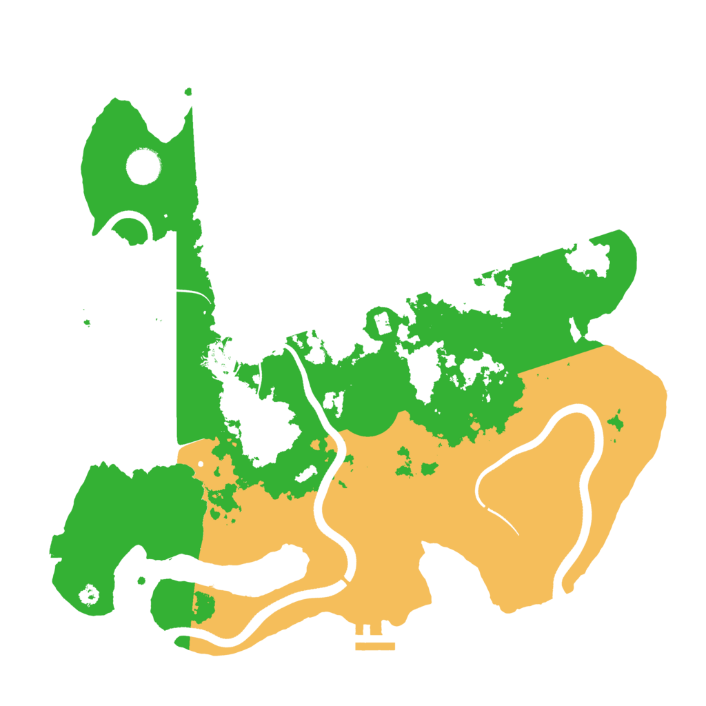 Biome Rust Map: Procedural Map, Size: 3600, Seed: 457
