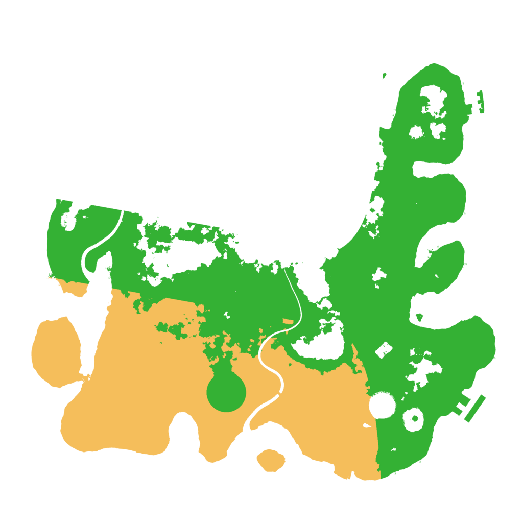 Biome Rust Map: Procedural Map, Size: 3500, Seed: 420420420