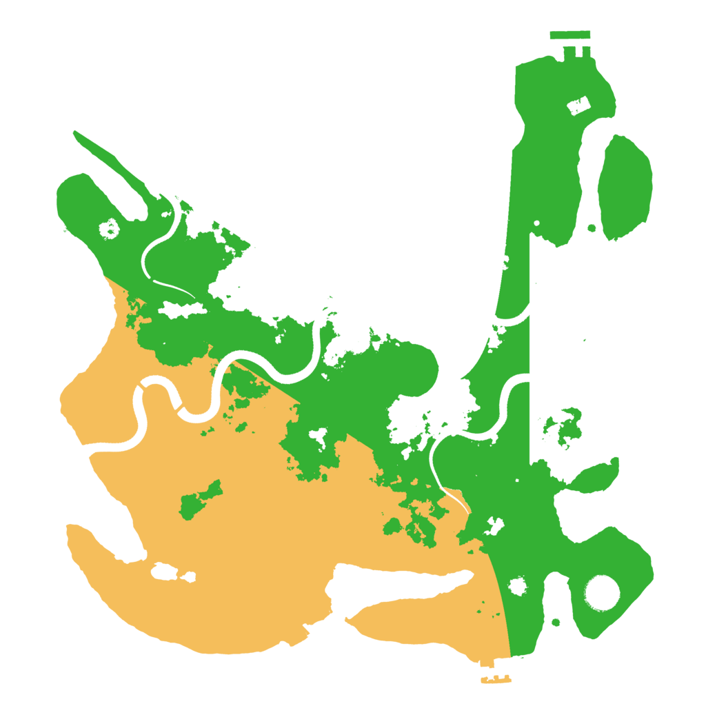 Biome Rust Map: Procedural Map, Size: 3550, Seed: 119397