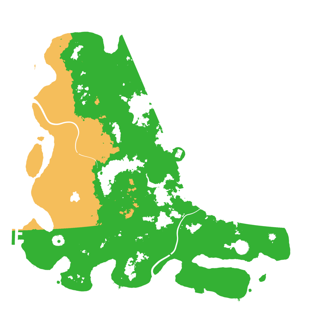 Biome Rust Map: Procedural Map, Size: 4000, Seed: 664163