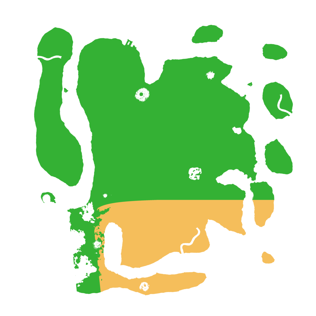 Biome Rust Map: Procedural Map, Size: 3550, Seed: 64672