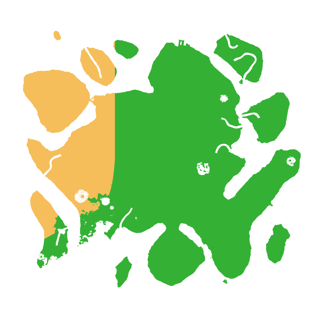 Biome Rust Map: Procedural Map, Size: 3600, Seed: 839153492