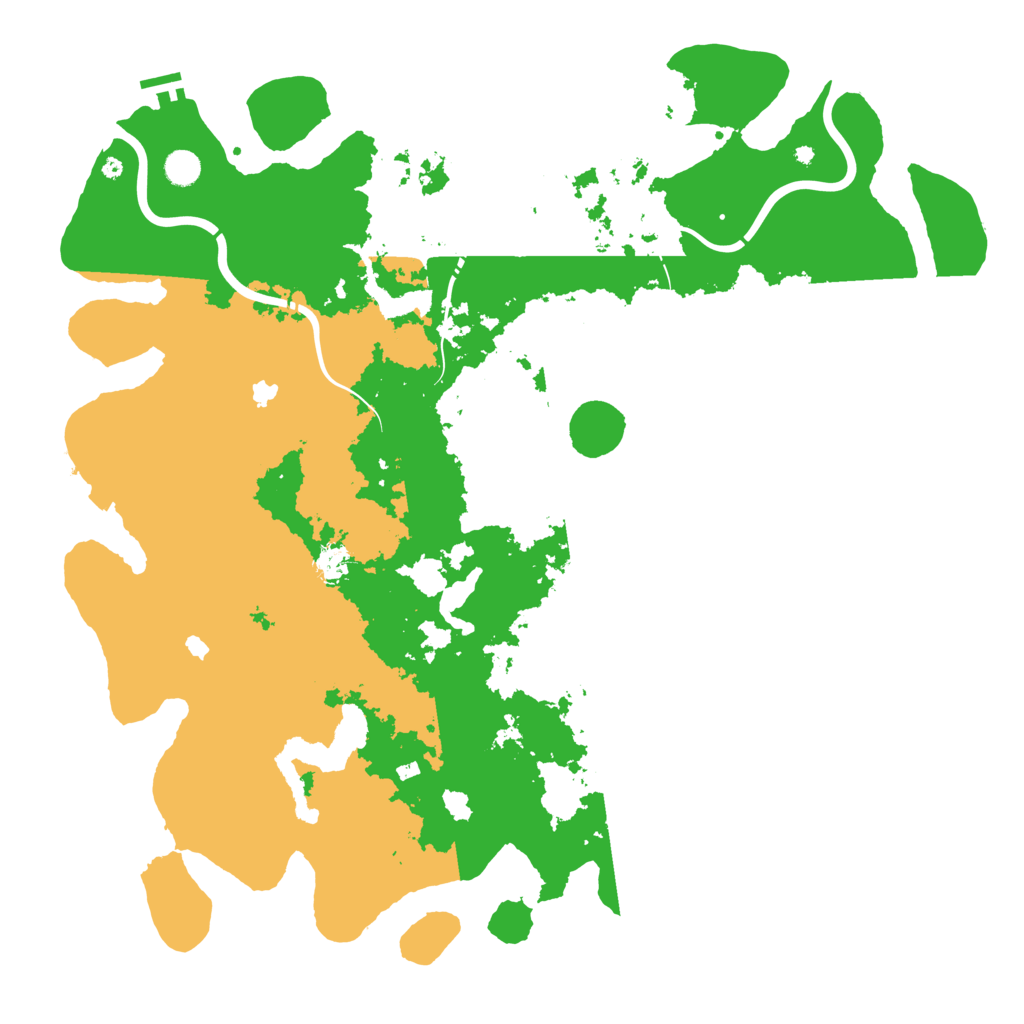 Biome Rust Map: Procedural Map, Size: 5000, Seed: 1977