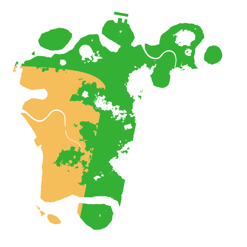 Biome Rust Map: Procedural Map, Size: 3500, Seed: 28479205