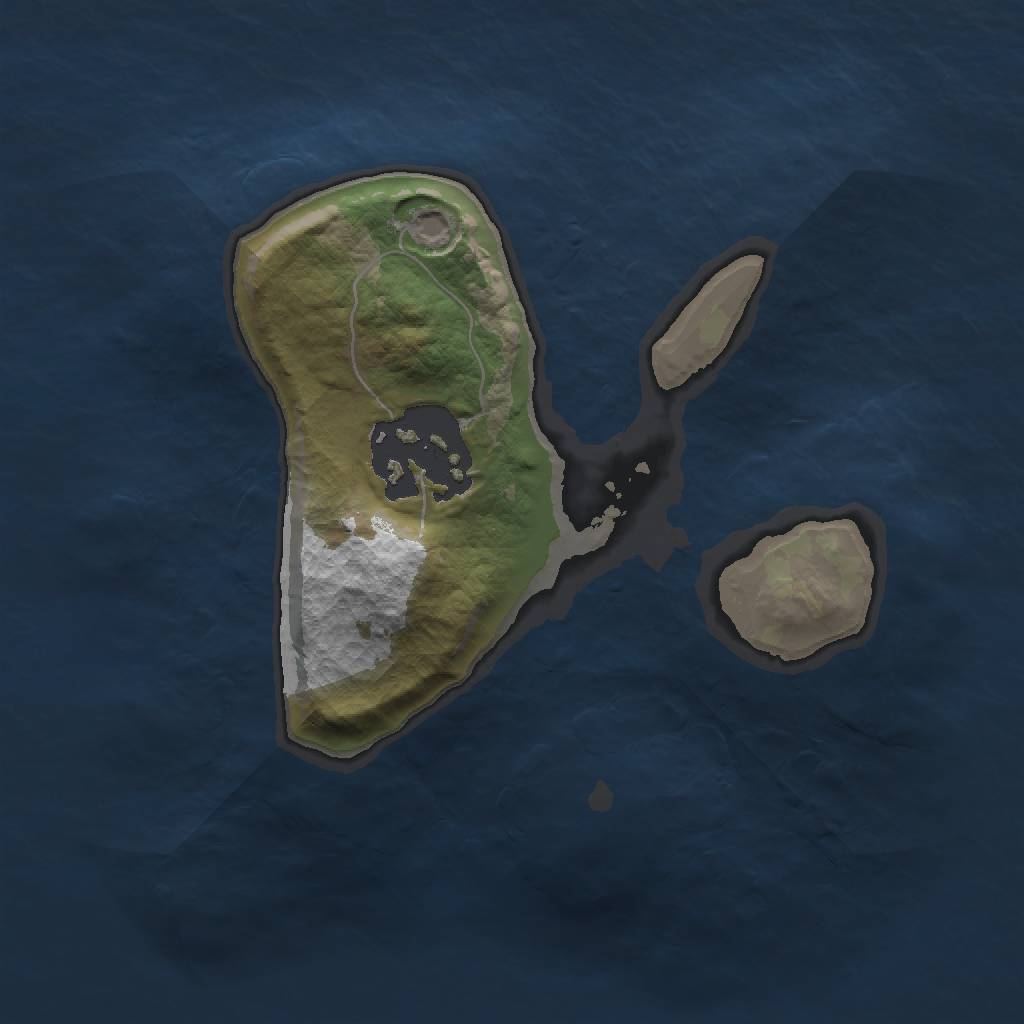 Rust Map: Barren, Size: 1500, Seed: 123456, 3 Monuments