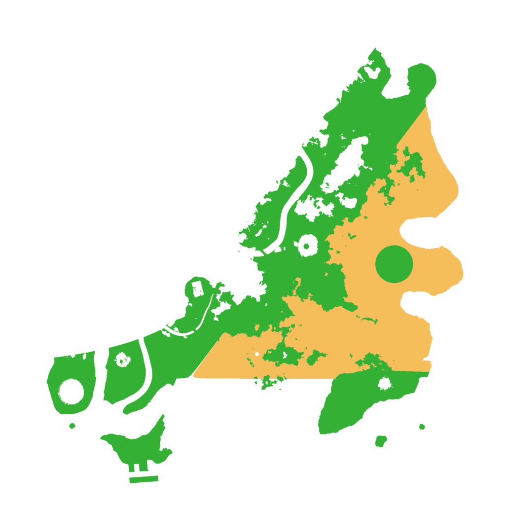 Biome Rust Map: Procedural Map, Size: 3550, Seed: 202659