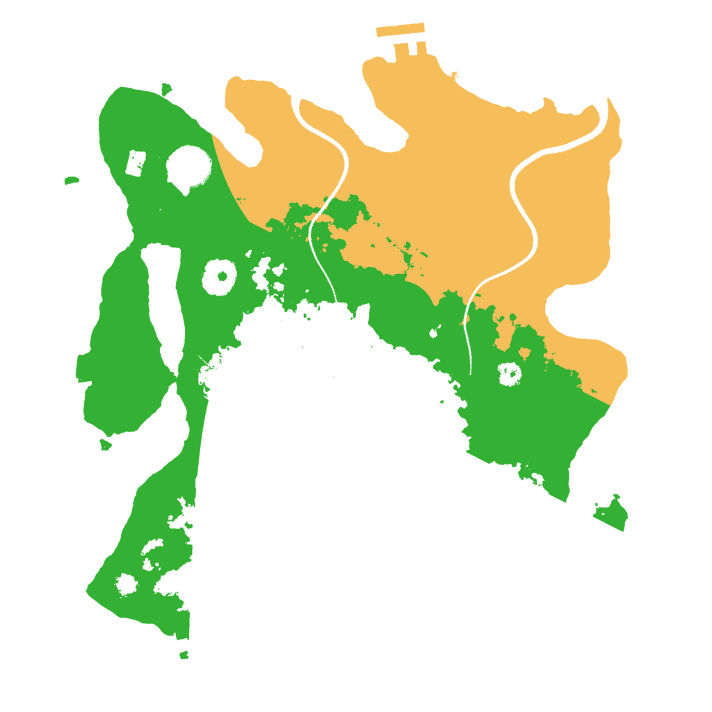 Biome Rust Map: Procedural Map, Size: 3000, Seed: 7240253