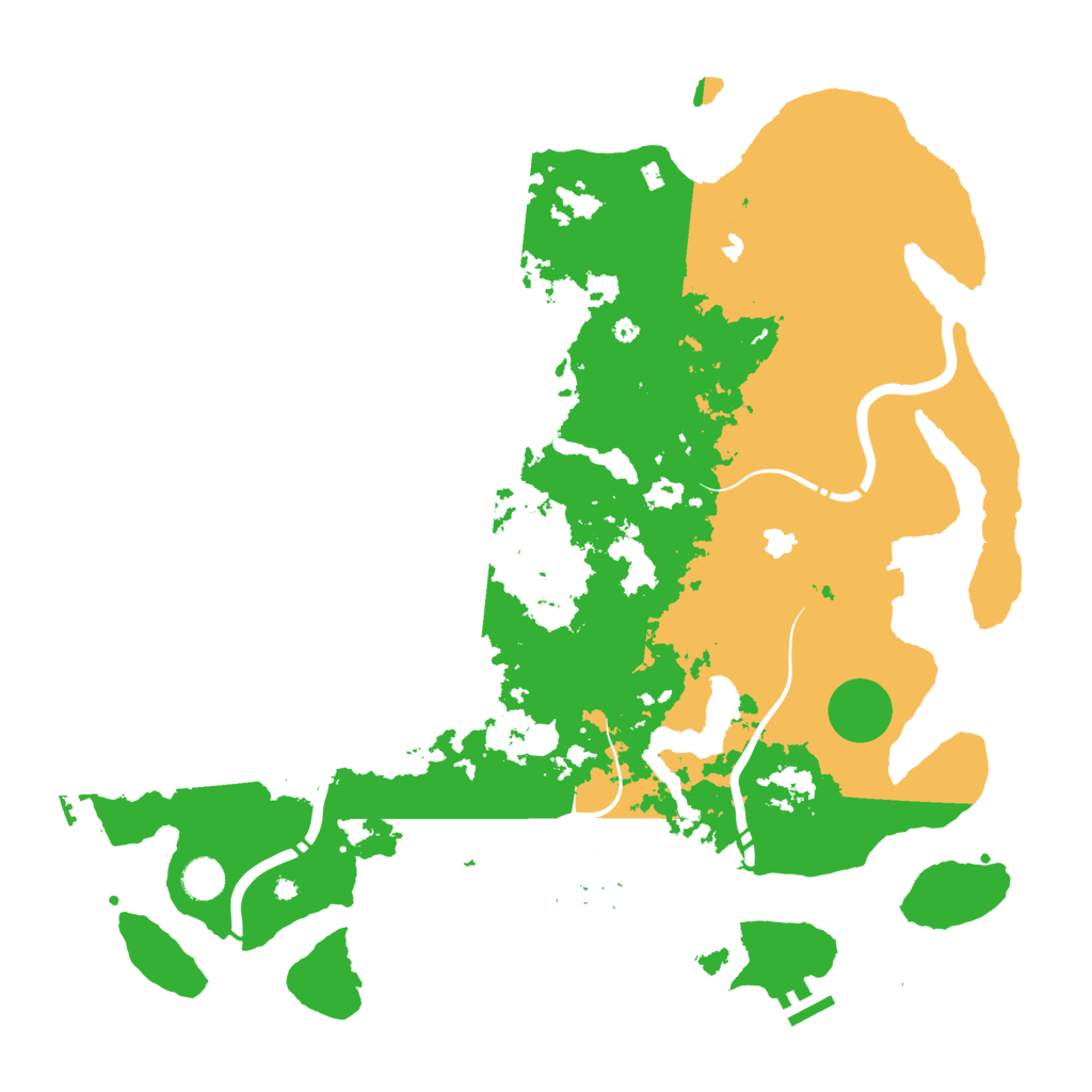 Biome Rust Map: Procedural Map, Size: 4500, Seed: 5444