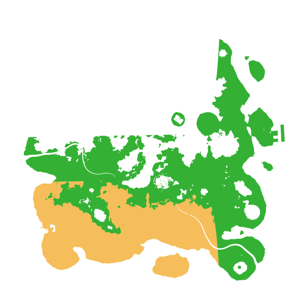 Biome Rust Map: Procedural Map, Size: 3550, Seed: 395601
