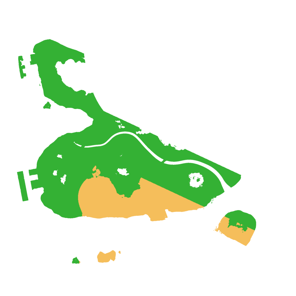 Biome Rust Map: Procedural Map, Size: 2000, Seed: 152366