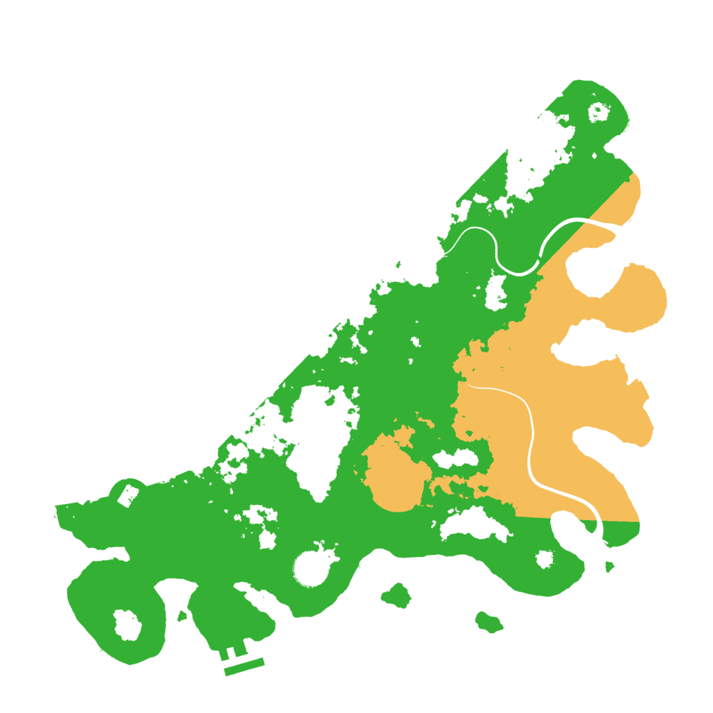 Biome Rust Map: Procedural Map, Size: 3550, Seed: 645533