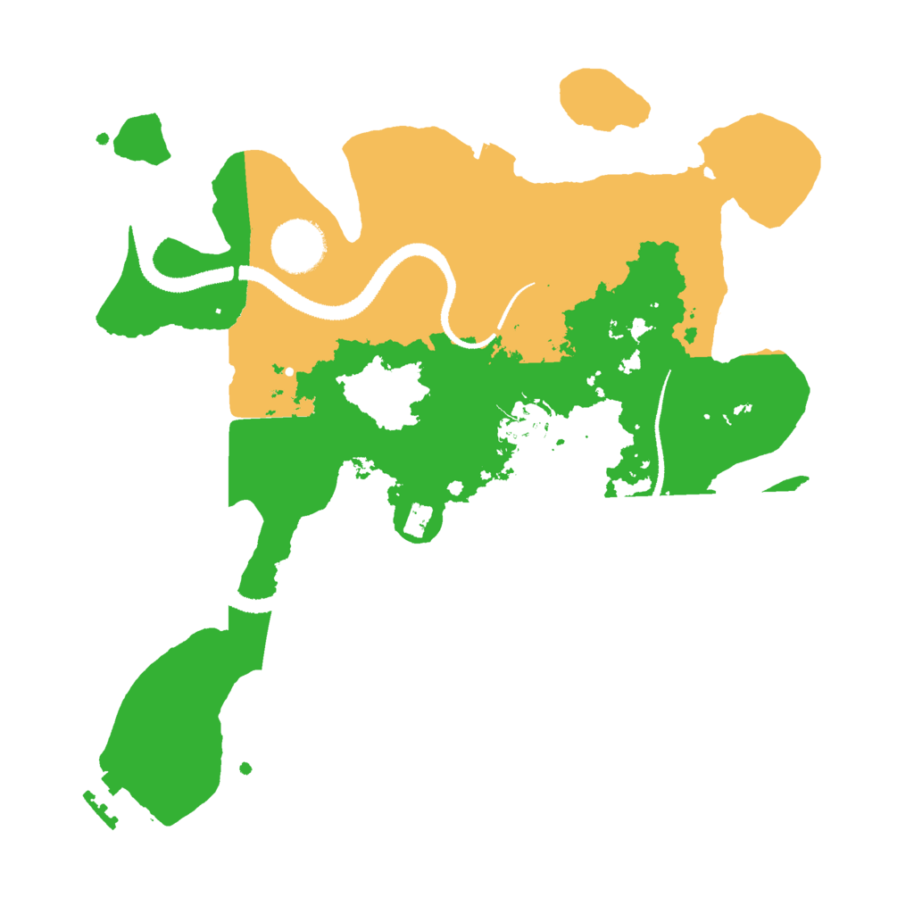 Biome Rust Map: Procedural Map, Size: 3000, Seed: 77773