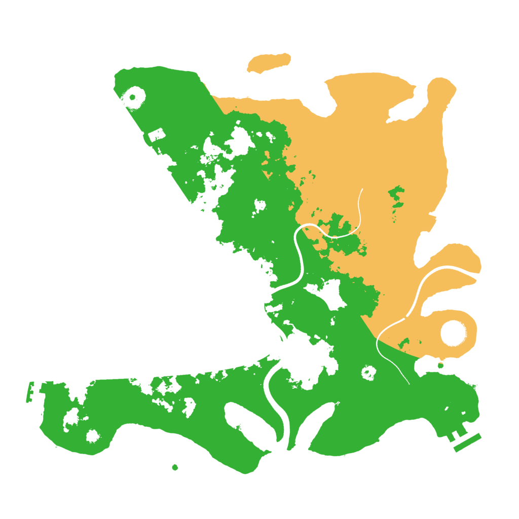 Biome Rust Map: Procedural Map, Size: 3550, Seed: 723789