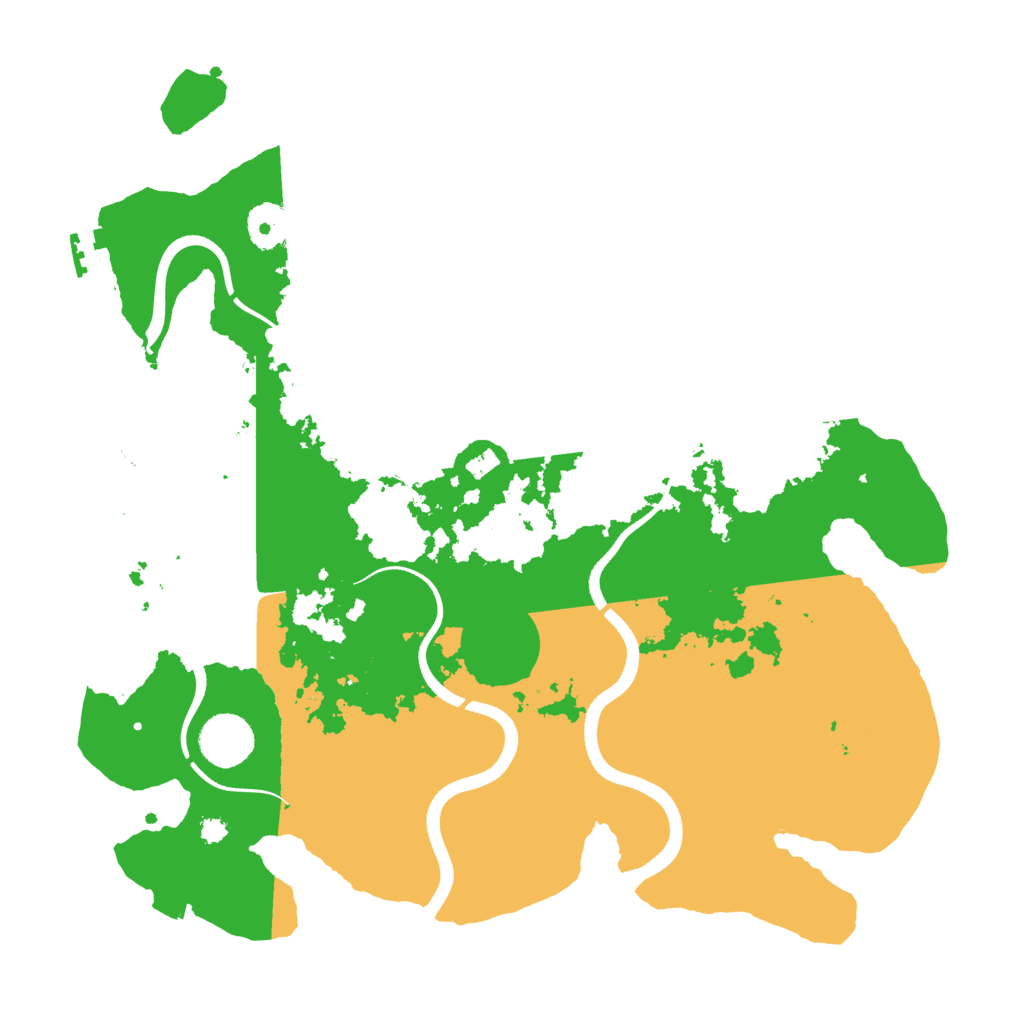 Biome Rust Map: Procedural Map, Size: 3550, Seed: 759197