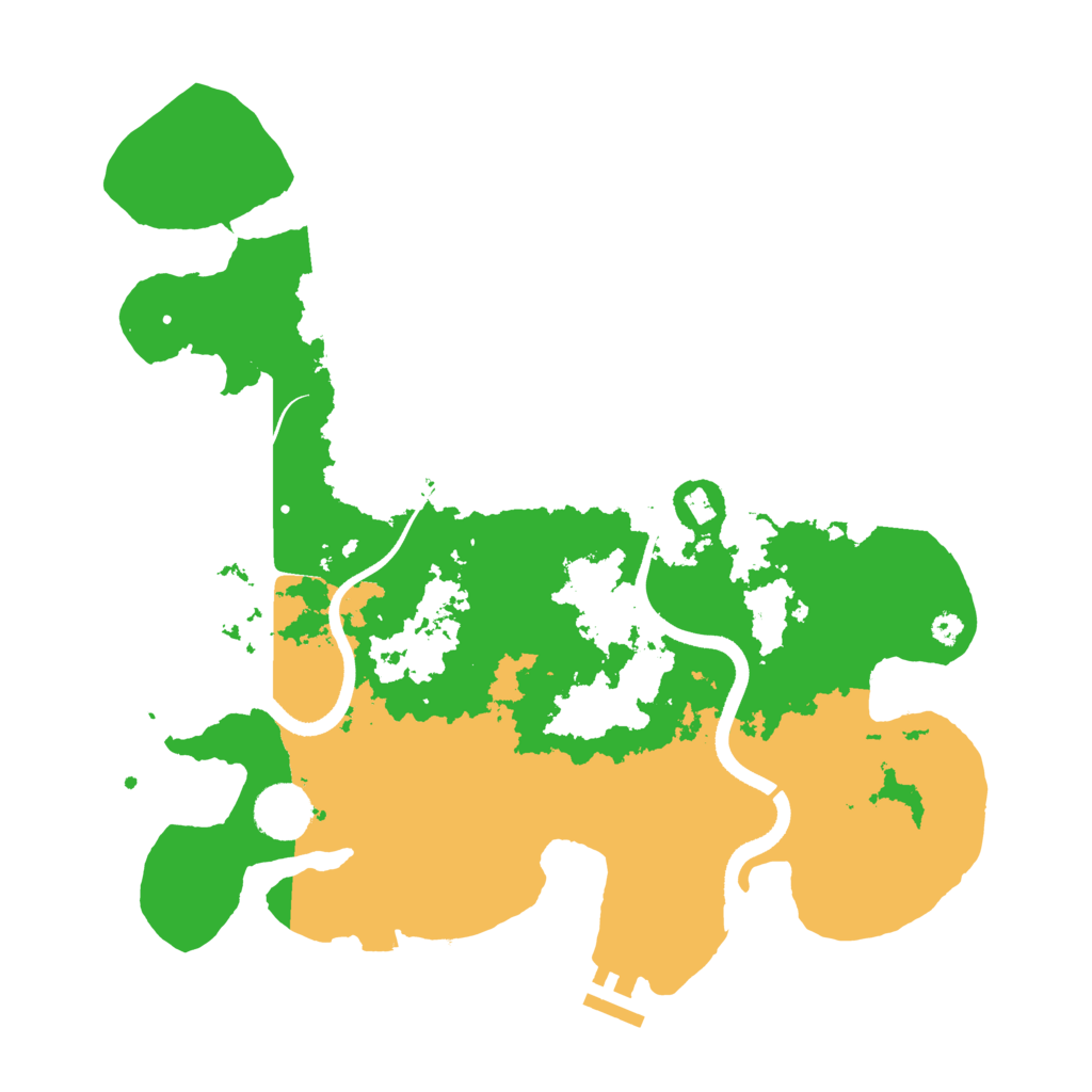 Biome Rust Map: Procedural Map, Size: 3550, Seed: 78642