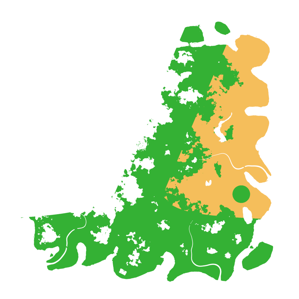 Biome Rust Map: Procedural Map, Size: 4500, Seed: 612351