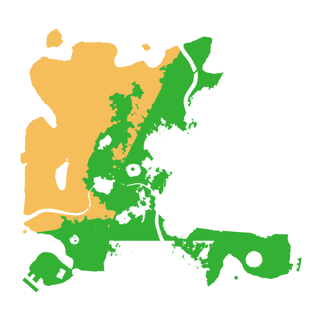 Biome Rust Map: Procedural Map, Size: 3500, Seed: 1117