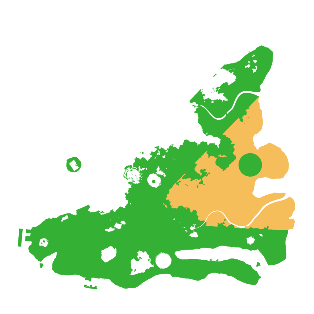 Biome Rust Map: Procedural Map, Size: 3550, Seed: 449438
