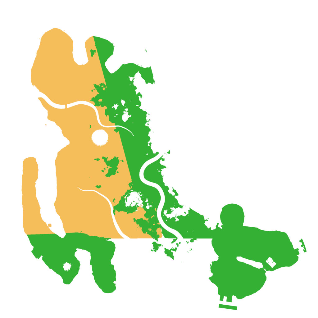 Biome Rust Map: Procedural Map, Size: 3500, Seed: 123413
