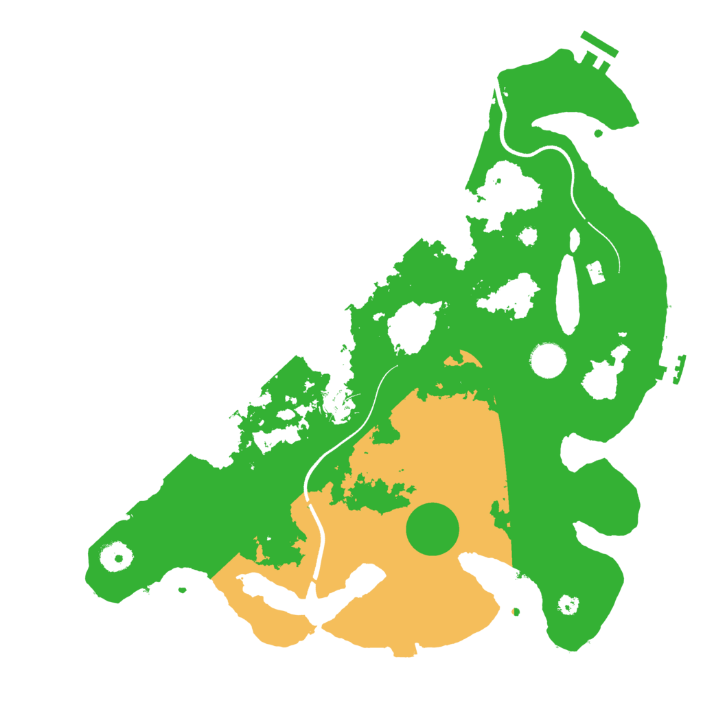 Biome Rust Map: Procedural Map, Size: 3500, Seed: 19993656