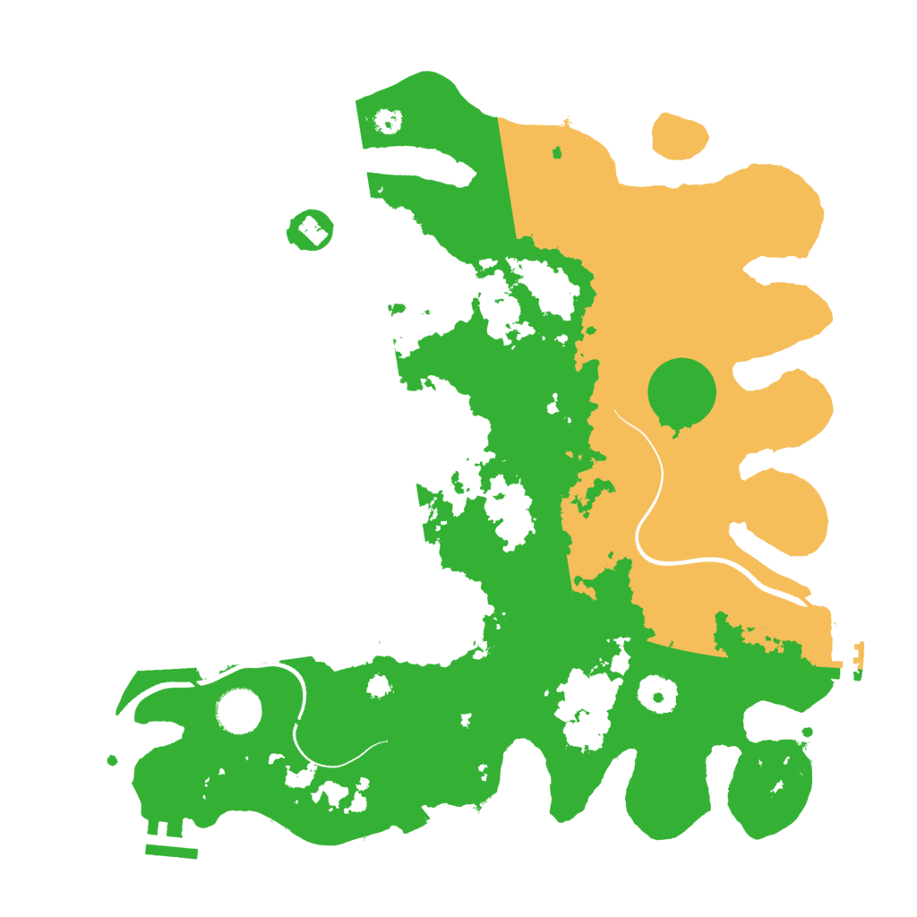 Biome Rust Map: Procedural Map, Size: 3550, Seed: 943879