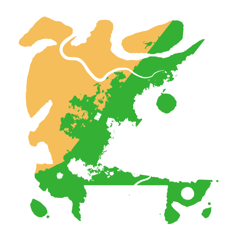 Biome Rust Map: Procedural Map, Size: 3500, Seed: 59