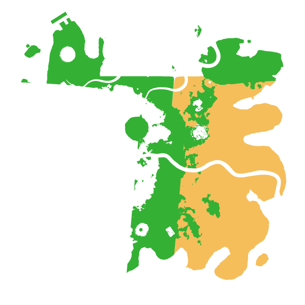Biome Rust Map: Procedural Map, Size: 3500, Seed: 10920