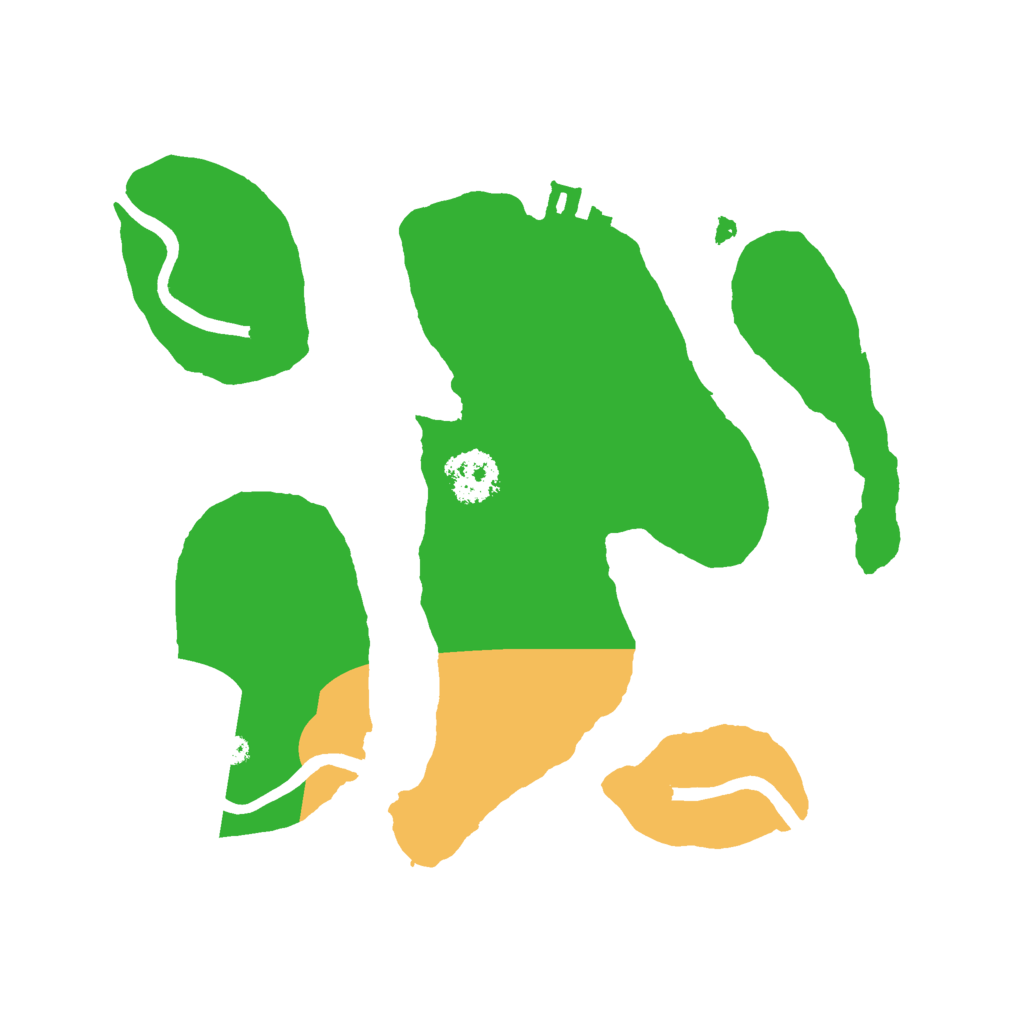 Biome Rust Map: Procedural Map, Size: 2000, Seed: 93599